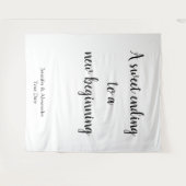 Einfache Minimalistische, monochrome Liebe-Angebot Wandteppich (Vorderseite (Horizontal))