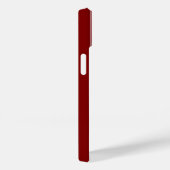 Einfache Minimalistische Monogram-Maroon & White S Case-Mate iPhone Hülle (Rückseite / Rechts)