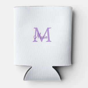 einfache minimalistische Monogramm-Name in Rosa Ro Dosenkühler