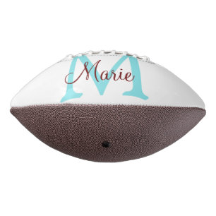 einfache minimalistische Monogramm-Name in Rosa Ro Football