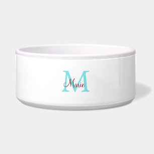 einfache minimalistische Monogramm-Name in Rosa Ro Napf