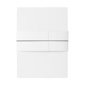 Einfache Minimalistische Monogramm Schwarz/Weiß Einladungsbanderole (Rückseitenbeispiel)