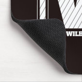 Einfache Minimalistische Monogramm Schwarz/Weiß St Mousepad (Ecke)