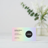 Einfache Minimalistische Nageltechnikerin Visitenkarte (Stehend Vorderseite)