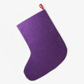 Einfache Minimalistische Namensschrift Lila Großer Weihnachtsstrumpf (Rückseite (Hängend))
