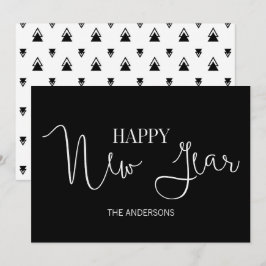 Einfache Minimalistische Neuerscheinung Feiertagskarte