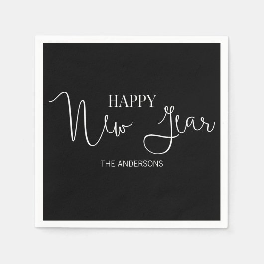 Einfache Minimalistische Neuerscheinung Serviette (Vorderseite)