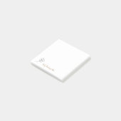 Einfache Minimalistische Niedliche vierblättrige K Post-it Klebezettel (angewinkelt)