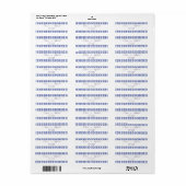 Einfache Minimalistische Ölfarbe Blue Lines Adress (Vorne)