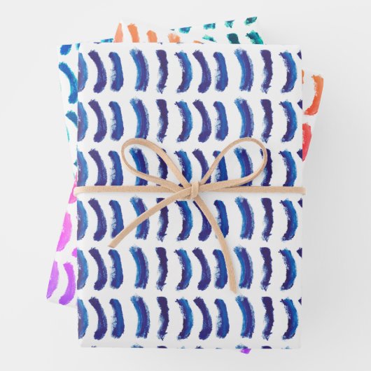 Einfache Minimalistische Ölfarben Geschenkpapier Set (Beispiel)