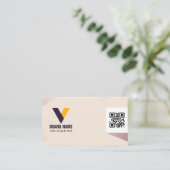 Einfache Minimalistische Passung Visitenkarte (Stehend Vorderseite)