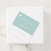 Einfache Minimalistische Pastellverheiratung Geschenkanhänger (Beispiel)