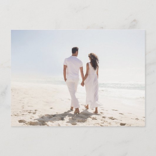 Einfache Minimalistische Periwinkle-Wildblume Hoch Begleitkarte (Rückseite)