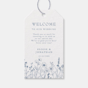 Einfache Minimalistische Periwinkle-Wildblume Hoch Geschenkanhänger