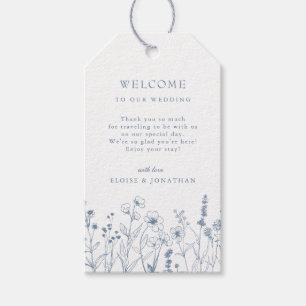 Einfache Minimalistische Periwinkle-Wildblume Hoch Geschenkanhänger