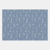 Einfache Minimalistische Periwinkle-Wildblume Hoch Geschenkpapier Set (Vorderseite 3)