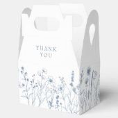 Einfache Minimalistische Periwinkle-Wildblume Hoch Geschenkschachtel (Geöffnet)