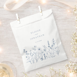 Einfache Minimalistische Periwinkle-Wildblume Hoch Geschenktütchen