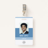 Einfache Minimalistische Personalausweis Ausweis (Vorderseite mit Klammer)