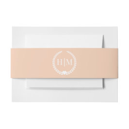 Einfache Minimalistische Pfirsichpfirsichfarben Einladungsbanderole