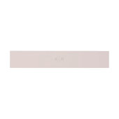 Einfache Minimalistische Pink-Beige-Hochzeitsband Einladungsbanderole (Flach)