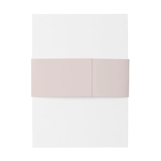 Einfache Minimalistische Pink-Beige-Hochzeitsband Einladungsbanderole (Rückseitenbeispiel)