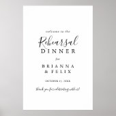 Einfache Minimalistische Probe Begrüßungszeichen Poster (Vorne)