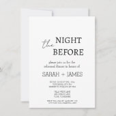 Einfache Minimalistische Probe Einladung (Vorderseite)