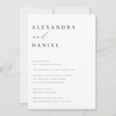 Einfache Minimalistische Probe Einladung (Vorderseite)