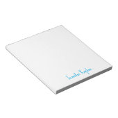 Einfache minimalistische professionelle Handschrif Notizblock (angewinkelt)