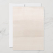 Einfache Minimalistische Pumpkin Floral Baby Dusch Einladung (Rückseite)