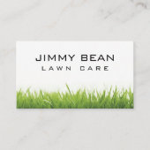 Einfache Minimalistische Rasenpflege Visitenkarte (Vorderseite)