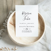 Einfache Minimalistische Reserva la Fecha Save The Date