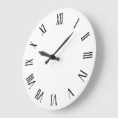 Einfache Minimalistische römische Zahlen | Wall-Uh Große Wanduhr (Winkel)