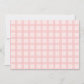 Einfache Minimalistische rosa Streifen Mitteilungskarte (Rückseite)