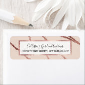 Einfache Minimalistische Rose Gold Pink Squiggs St (Insitu)