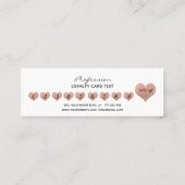 Einfache minimalistische Rose Treuekarte (Rückseite)