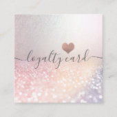 Einfache minimalistische Rose Treuekarte (Vorderseite)