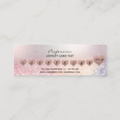 Einfache minimalistische Rose Treuekarte (Rückseite)