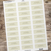 Einfache Minimalistische Rücksendeadresse