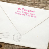 Einfache Minimalistische Rücksendeadresse im klass Permastempel