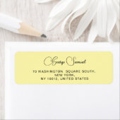 Einfache Minimalistische Rücksendeadressen-Aufkleb (Insitu)