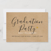 Einfache Minimalistische Rustikale Skriptabschluss Einladung (Vorderseite)