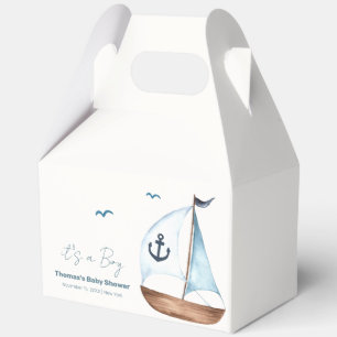 Einfache Minimalistische Sailboat Anchor Kinderdus Geschenkschachtel