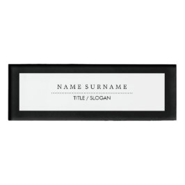 Einfache Minimalistische saubere moderne Namenschild