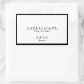 Einfache Minimalistische Sauberkeit Moderner Schwa Rechteckiger Aufkleber (Tasche)