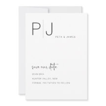 Einfache Minimalistische Save the Date Hochzeitsei