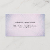 einfache minimalistische schicke Textur Visitenkarte (Rückseite)