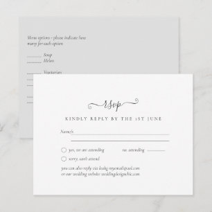 Einfache Minimalistische Schlichte UAWG Wedding Postkarte