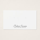 Einfache Minimalistische Schmuckkarten (Vorderseite)